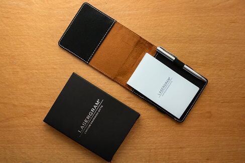 LaserGram Mini Padfolio with Notepad and Pen, Soccer Coach, Personalized Engraving Included (Black with Silver) in Saudi Arabia