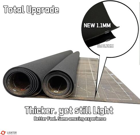 44 '' x 60 'حصيرة حصيرة معركة حصيرة مزودة بألعاب WH40K - مصنوعة من الجلد الاصطناعي ، سمك 1.1 ملم (Barrens Doomsday) in Kuwait