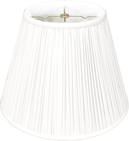 Royal Designs Deep Empire Gather Plate Lamp Basic Shade ، Beige ، 9 × 16 × 12.25 in Kuwait