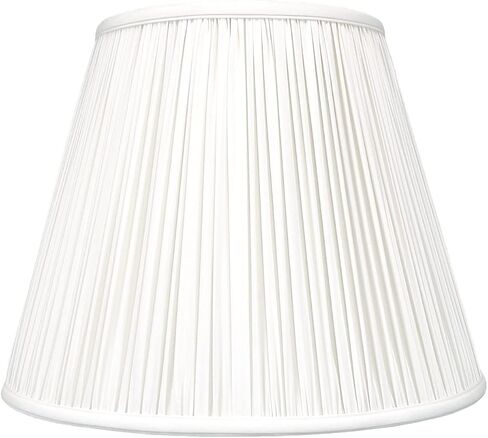 Royal Designs Deep Empire Gather Plate Lamp Basic Shade ، Beige ، 9 × 16 × 12.25 in Kuwait