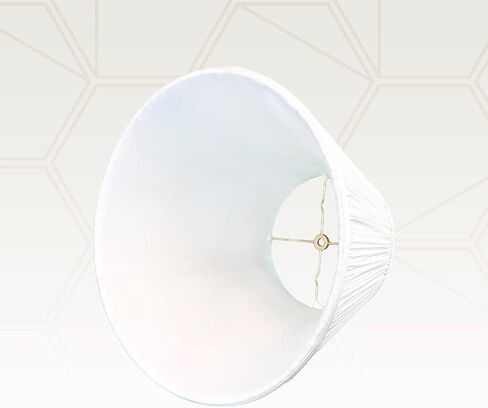 Royal Designs Deep Empire Gather Plate Lamp Basic Shade ، Beige ، 9 × 16 × 12.25 in Kuwait