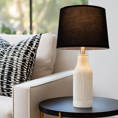 مجموعة ظلال المصباح من 2 - أحرف Lampingades طبل 11.4 "× 12.9" × 9.8 "بوصة ، ومتوسطة القماش بديلة البديل لمصباح الطاولة ، ومصباح الأرض ، والتجميع ، العنكبوت ، الكتان in Kuwait