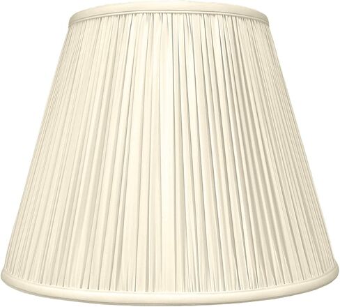 Royal Designs Deep Empire Gather Pleat Basic Lamp Shade, Beige, 9 x 16 x 12.25 in Kuwait