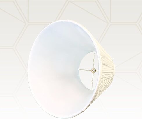 Royal Designs Deep Empire Gather Pleat Basic Lamp Shade, Beige, 9 x 16 x 12.25 in Kuwait