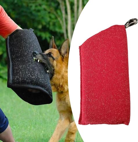 Dog Bite Sleeve Dog Training Sleeve Pet Supplies Interactive Play Professional Protection for Young Dogs Work Dog Tugging Toy, Black in Saudi Arabia