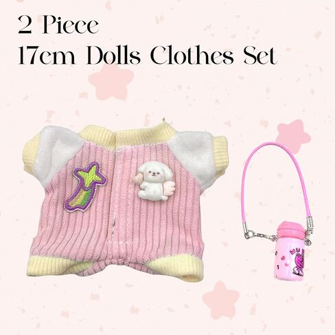 17cm Doll Clothes, Outfits Set for Dolls , Exquisite Accessories for Doll, Cute Clothes for Dolls Dress up Unique Style in Saudi Arabia