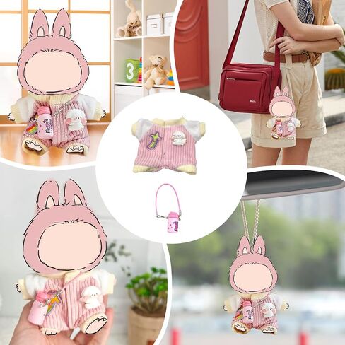 17cm Doll Clothes, Outfits Set for Dolls , Exquisite Accessories for Doll, Cute Clothes for Dolls Dress up Unique Style in Saudi Arabia