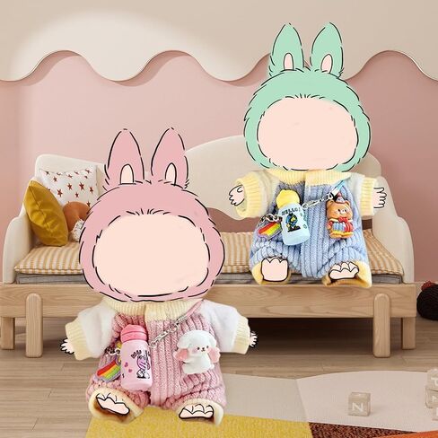 17cm Doll Clothes, Outfits Set for Dolls , Exquisite Accessories for Doll, Cute Clothes for Dolls Dress up Unique Style in Saudi Arabia
