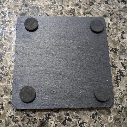 Wild & Free: Moose Silhouette Coasters for Nature Lovers - Square Slate - set of 6 in Saudi Arabia
