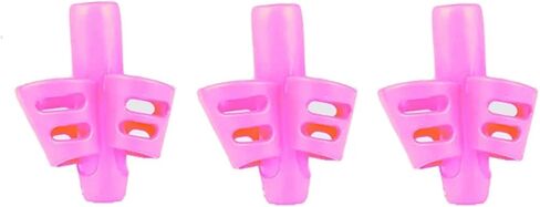 3Pcs/Set Soft Silica Pencil Grasp Two-Finger Gel Pen Grips Writing Training Correction Tool Pens Holding(3 PCS in Bulk-Green) in Saudi Arabia