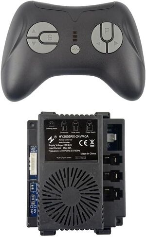 HY2005M-HL-24V Children's Electric car Bluetooth Remote Control Receiver, HY2005RX-24V/40AV Controller Motherboard (RC-1 Black) in Saudi Arabia