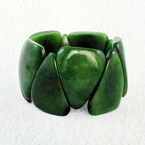 Rustic Off White Chunky Tagua Bracelet, Artisan Handcrafted Jewelry for Women in Saudi Arabia