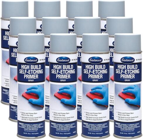 Eastwood High Build Self Etching Primer Gray Aerosol for Bare Metal Acid-Etching Formula 16 oz. | 2 Pack in Saudi Arabia