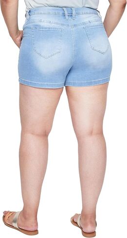 Royalty For Me Women's Plus Size Wannabettabutt Side Slit Hem Shorts Sustainable in Saudi Arabia