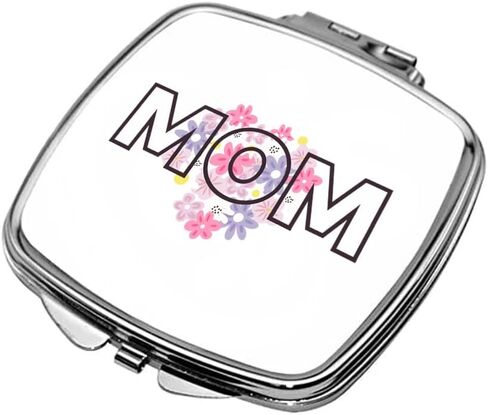 Personalized Handheld Mirror Compact Custom Travel Makeup Mirror for Women Portable Beauty Accessory Gift (MOM DESIGN) in Saudi Arabia