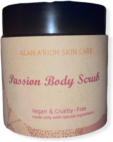 Alan A'rion Skincare:"Brighton Sugar Scrub" Exfoliate Full Body & Face- All Natural hints of Almond Oil/Organic Sugar/Honey/Vitamin E Oil/Jojoba Oil-Offered in 3 Scents (4oz Jar) (Turmeric Scrub) in Saudi Arabia