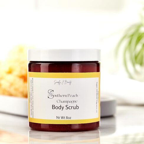 Exfoliating Sugar Body Scrub, Fresh Linen and Clean Cotton Scent (Cozy Vibes, 8 oz) in Saudi Arabia