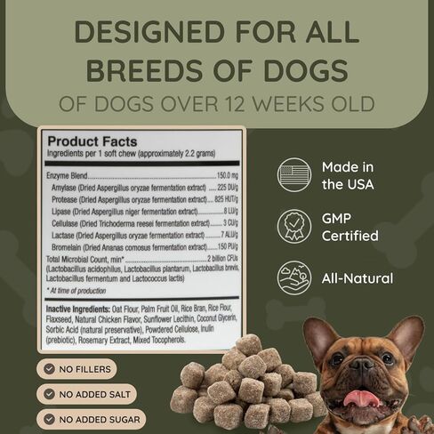 ASHER HOUSE WELLNESS Allergy Support Chew for Dogs | All Natural | Bee Pollen | Colostrum | in Saudi Arabia