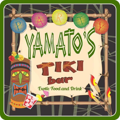 علامة شريط Tiki الشخصية - ديكور جدار استوائي مخصص للاستخدام الداخلي أو الخارجي - أحجامان متاحان in Saudi Arabia