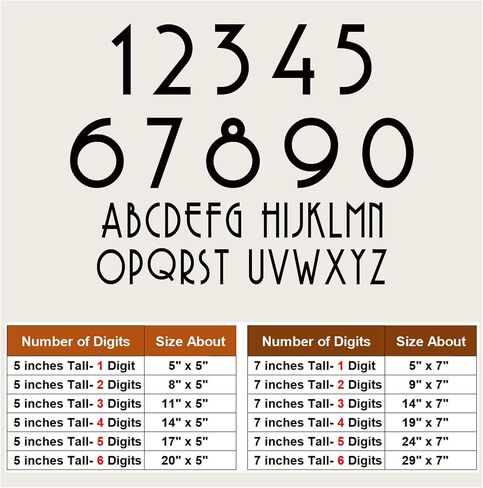 Personalized Modern House Numbers for Exterior | Custom Metal Address Plaques for Houses | Large 911 Visible Floating Number Signs with Installation Kit H4 in Saudi Arabia