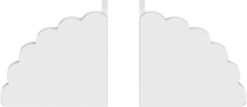 Bookends acrylic bookends-حاملي كتب أنيقة ودائمة للرفوف والديكور مع منصات غير انزلاق (واضح) in Kuwait
