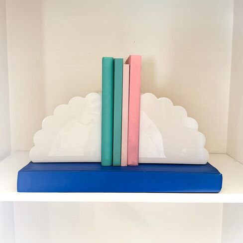 Bookends acrylic bookends-حاملي كتب أنيقة ودائمة للرفوف والديكور مع منصات غير انزلاق (واضح) in Kuwait