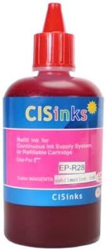 Cisinks 4x100ml Sublimation Ink Refill Bottle Set - 4 Colors (Black, Yellow, Cyan, Magenta) for EcoTank, Supertank, Artisan Inkjet Printers Heat Press Transfer on T-Shirt, Mugs, Pillows, Phone Case in Saudi Arabia