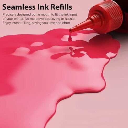 Cisinks 4x100ml Sublimation Ink Refill Bottle Set - 4 Colors (Black, Yellow, Cyan, Magenta) for EcoTank, Supertank, Artisan Inkjet Printers Heat Press Transfer on T-Shirt, Mugs, Pillows, Phone Case in Saudi Arabia