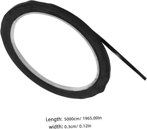 10Pcs Black Washi Tape for Whiteboard Easy Application Adhesive Chart Tape for Precision Marking for Crafting Gridding and Automotive in Saudi Arabia