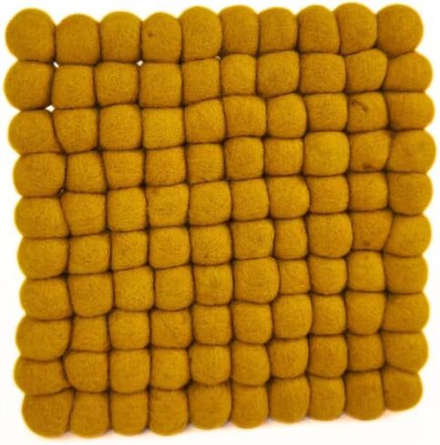Round and Sqaure Mustard Color Trivet Kitchen and Dinning Appliance (Sqaure) in Saudi Arabia