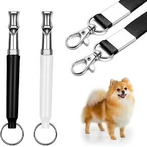 Senlong Dog Whistle - Professional Silent Whistles with Lanyard for Effective Neighbor Dog Management，2-Pack Adjustable Whistles for Training and Bark Control