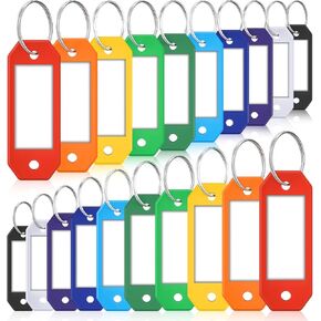 TTSTAR HEXAGON KEY TABS مع ملصقات-10 علامات سلسلة مفاتيح مشفرة بالألوان مع حلقة ، نافذة تسمية قابلة للكتابة لتنظيم المفاتيح والمعرف والاسم للمنزل أو المكتب