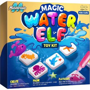 Magic Water Elf Toy Kit - Magic Gel Water Pets DIY Squishy Maker Toys - Art Crafts Kits for Kids Make Your Own Squishies - Birthday Gifts for Girls Boys Ages 6 7 8 9 10 Years Old