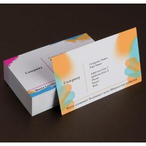 Custom Business Cards - 14pt Glossy Matte - Personalized Customizable (20 to 1000 Cards)