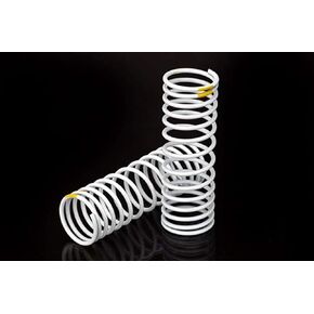 Traxxas 5856 Springs Front (white) (progressive +20% rate yellow stripe)