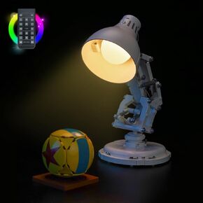 BrickBling Lighting Compatible with Lego Ideas Pixar Luxo Jr. 21357, On/Off Button, No Damage to Pixar Lamp (Not Come with Model) (Classic Version Light)