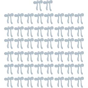 Pack of 50 Bows Paper Hanging Label for Flowers and Greeting Cards Decoration Packaging Box Decorative Accessories