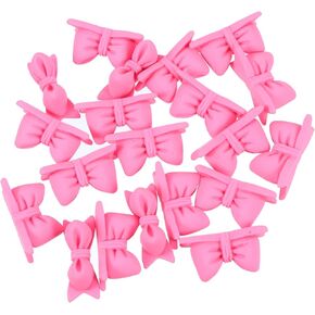 Angoily 20pcs Resin Bow Accessories for DIY Crafting Durable Bowknots for Handicraft Projects Skin Friendly and Lightweight for Embellishments and Phone Holders