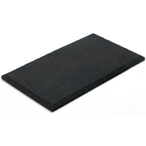Playsafer Heavy Duty Commercial Grade Rubber Playground Safety Mat - Playground Protection Mat for Swings and Slides - 54" Long X 32" Wide x 2" Thick (Black)