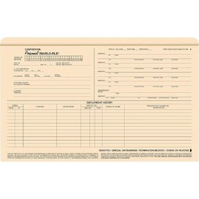 Confidential Personnel Envelo-File, Legal Size, 25/Pack (A0731)