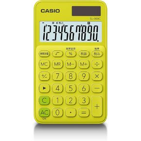 Casio SL-300C-BU-N Colorful Calculator Lake Blue 10 Digits Notebook Type