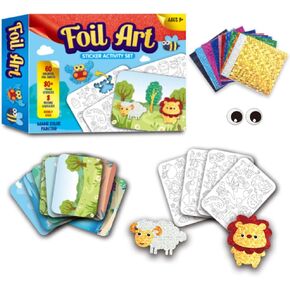 YICHENZHAOXING Paper Craft Kits Art Craft Activity Foil Fun No Mess Art for Kids Craft Kits DIY Creative Activity Christmas Gifts for Girls Boys Set A