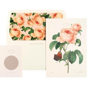 Premium Lily Greeting Card – 5.9 Inch Floral Illustration with Envelope & Sticker, Blank Notecards, Thank You Cards with Envelopes, Anniversary, Baby Shower, Bridal Shower, Congratulations, Get Well, Birthday Card for Her – Compatible with Any Occasion