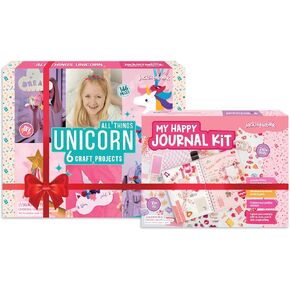 Jack in the Box Gift for Little Girls-Unicorn 6 in-1 Craft Kit & Journal Kit for Kids Ages 3-8