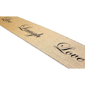 Live Laugh Love Burlap Table Runner 12 x 64 inches