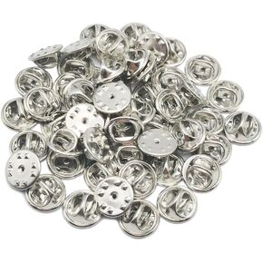 50pcs Metal Pin Backs Lapel Pin Backs Locking Clasp Butterfly Clutch Tie Tacks Pin Back for Brooch Tie Hat Badge Insignia Replacement (Black), XZYLPB0