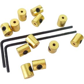 (60 Pieces) 7MM Gold Pin Keepers Pin Backs Pin Locks Locking Pin Backs with 2 Allen Wrenches