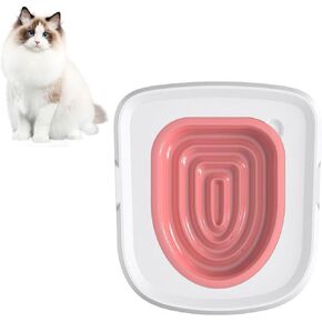 ACJRYO Cat Toilet Training Kit, 41 x 39cm Cat Toilet Seats Training Kit Cat Potty Toilet Training Kit with Inner Tray Easy to Install and Clean for Cat Toilet Cleaning Hygienic Pet Supply