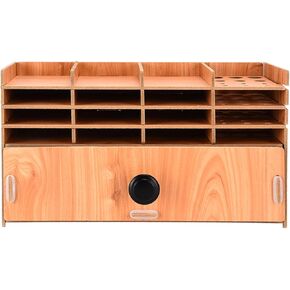 Xolsurg Diamond Storage Box Box متعدد الطبقات شبكات DIY منظم خشبي لقلادات قرط الراين