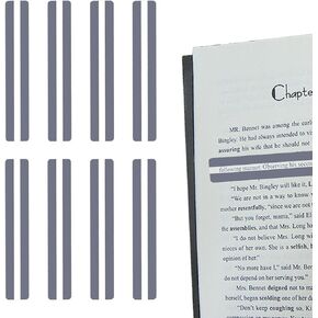 8Pcs Guided Reading Strips Clear Overlay Trackers Highlighting Tools for Students Dyslexia Visual Stress Reading Guide Rulers for Kids Adults Classroom Supplies Reading Helper